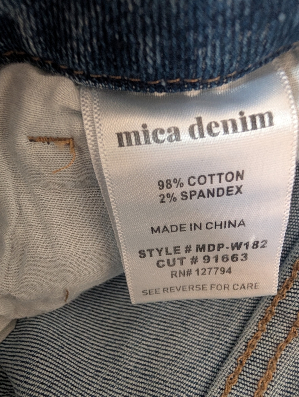 Mica Denim super high wide leg jeans 25 NWT - Picture 7 of 9